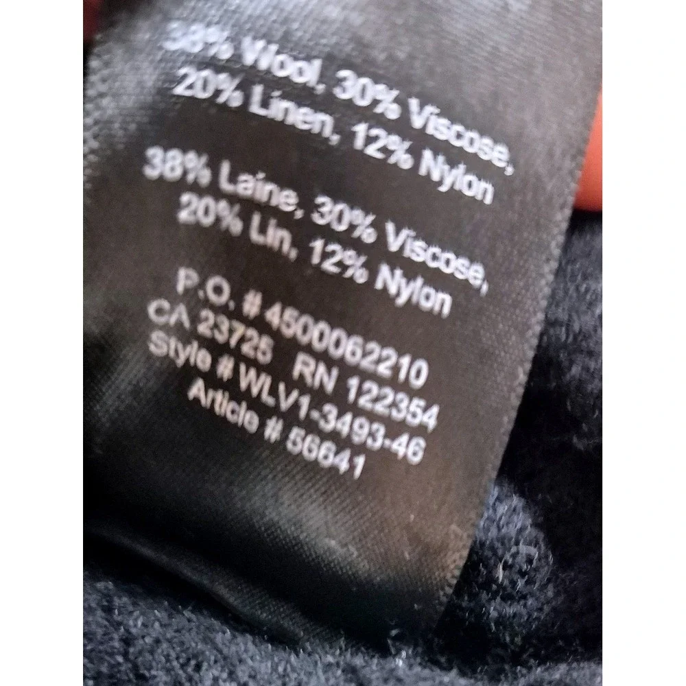 Babaton Women‎ Black Wool Blend Ribbed Knit Cropped Sweater WLV1-3493-46 Size S